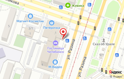 Супермаркет цифровой и бытовой техники DNS на улице Степана Разина на карте