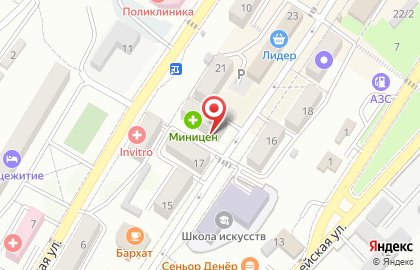 Аптека Миницен в Южно-Сахалинске на карте