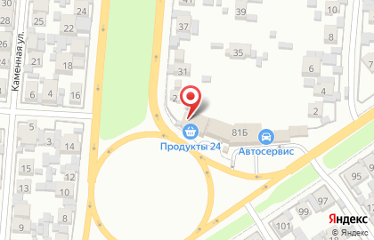 Продовольственный магазин на Зубчаниновском шоссе на карте