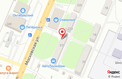 Универсам Праздничный стол на Московской улице на карте