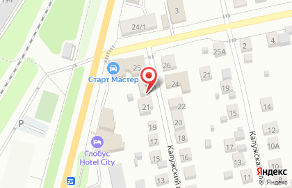 Парикмахерская Beauty Room в Калужском переулке на карте