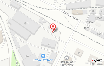 Торговый дом Виктория на Складской улице на карте