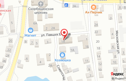 Магазин ТеплоМир на улице Павших Борцов на карте