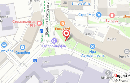 Автомойка Газпромнефть на метро Электрозаводская (Некрасовская линия) на карте
