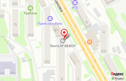 Почта России в Петропавловске-Камчатском на карте