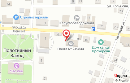 Отделение почтовой связи на Московской улице на карте