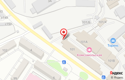 Магазин Корзинка в Октябрьском районе на карте