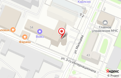Управление МВД России по г. Вологде на улице Мальцева на карте
