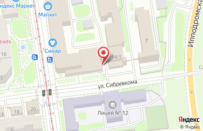 Басон на Серебренниковской улице на карте