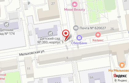 Киоск по продаже фруктов и овощей по продаже фруктов и овощей в Железнодорожном районе на карте
