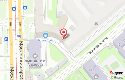 Банк Сиаб на метро Московские Ворота на карте