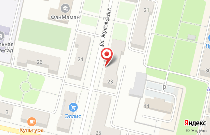 Компьютерная компания на улице Жуковского на карте