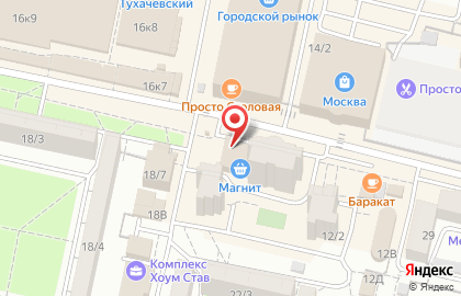 Супермаркет Магнит на улице Тухачевского на карте