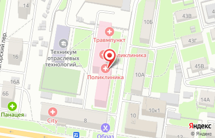 Поликлиника Городская клиническая больница №34 на улице Бекетова на карте