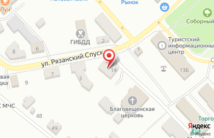 Магазин автозапчастей Авто Юнион в Касимове на карте