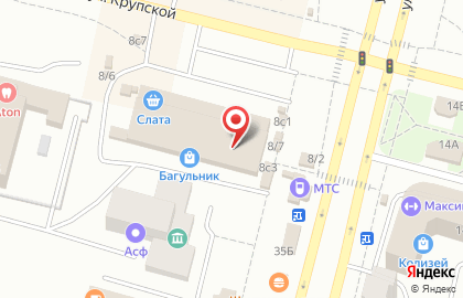 Банкомат АКБ Союз, Иркутский филиал на улице Крупской на карте
