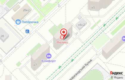 Студия красоты Болецкой на Самаркандском бульваре на карте