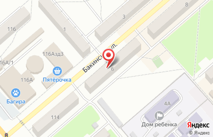 Универсальный магазин Светлана на Бакинской улице на карте