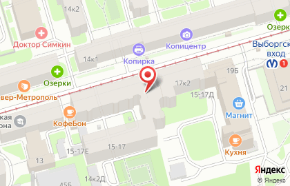 Магазин овощей и фруктов Лимончик на улице Смолячкова на карте