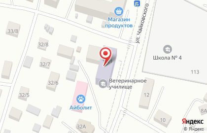 ЯГСХА на улице Чайковского на карте