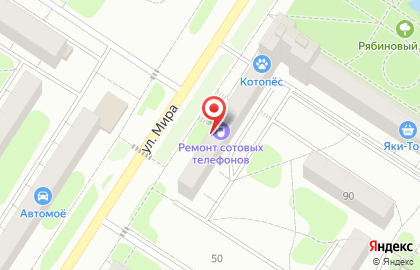 Салон красоты Акварель на улице Мира на карте