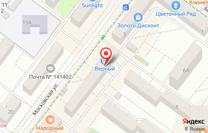 03 на Московской улице на карте
