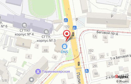 Супермаркет цифровой и бытовой техники DNS на Политехнической улице на карте