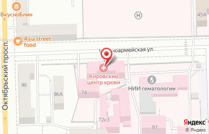 Кировский центр крови на карте