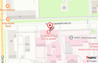 Кировский центр крови на карте