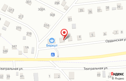 Продовольственный магазин на Ордынской улице на карте