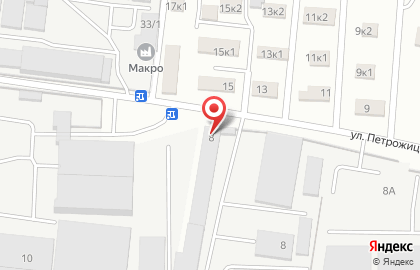 Торговая фирма на улице Петрожицкого на карте