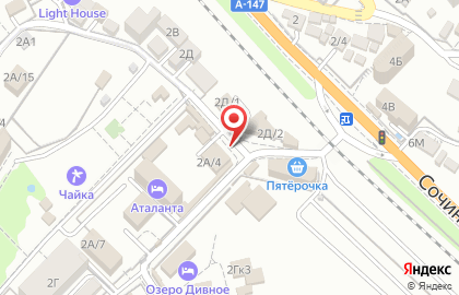 Магазин Динской пивоваренный завод в Лазаревском районе на карте