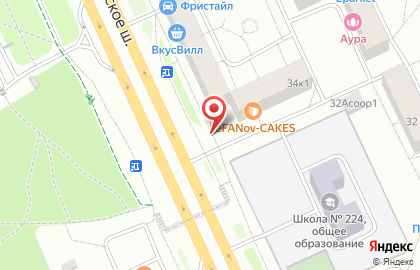 Киоск печатной продукции Московская периодика на Ленинградском шоссе на карте