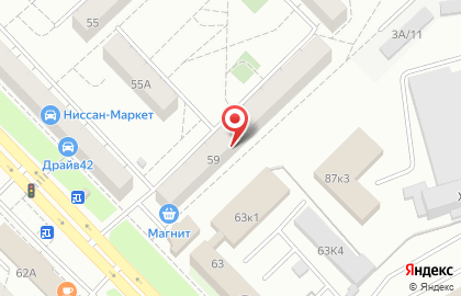 Новокузнецкий филиал Специальная библиотека Кузбасса для незрячих и слабовидящих на карте