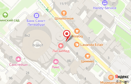 Управление Федерального казначейства по г. Санкт-Петербургу в Санкт-Петербурге на карте