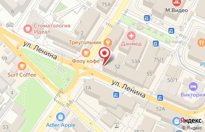 Парикмахерская Прима в Адлерском районе на карте