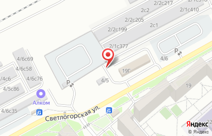 Автостоянка в Красноярске на карте