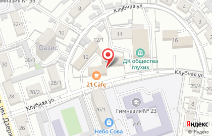 ООО ПромТехГрупп на Клубной улице на карте