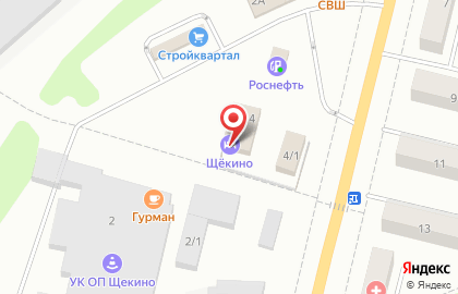 Гостиничный комплекс Щекино на карте