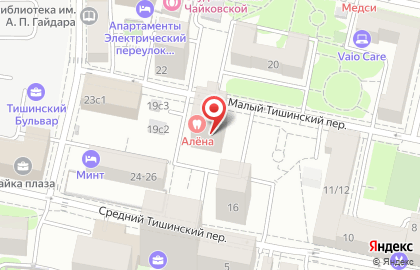 Алена Клиника на Белорусской на карте