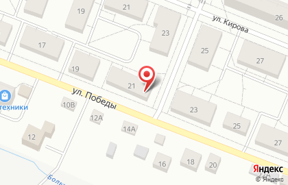 Барахолка на улице Победы на карте