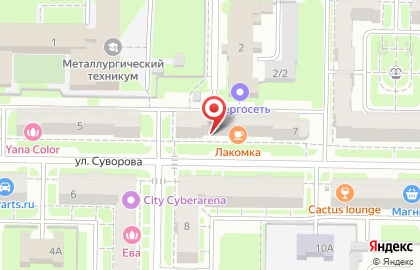 База отдыха Южная в Кемерово на карте