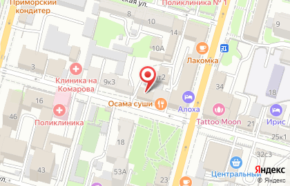 Клиника Меридиан здоровья в Фрунзенском районе на карте