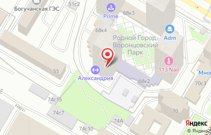 Английский частный детский сад Горница-Узорница на Профсоюзной улице на карте