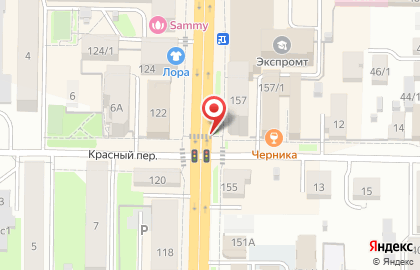 Маска в Красном переулке на карте