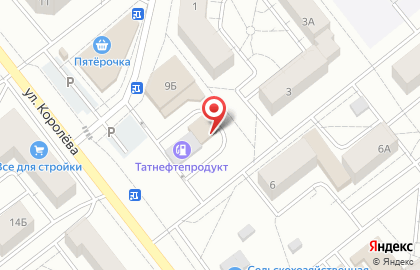 Таиф-нк азс на улице Комарова на карте