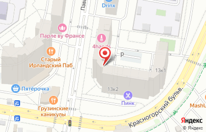 Студия красоты Перемена на Красногорском бульваре на карте