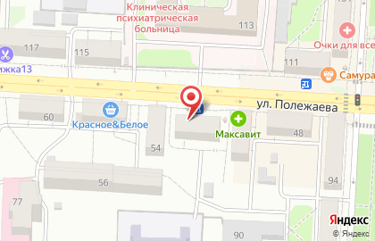 Класс на улице Полежаева на карте