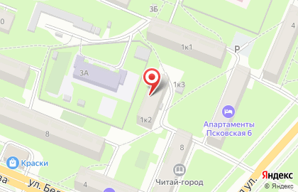 Продуктовый магазин на Локомотивной улице на карте