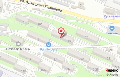 “ГЛАВКОМ” центр недвижимости на улице Адмирала Юмашева на карте